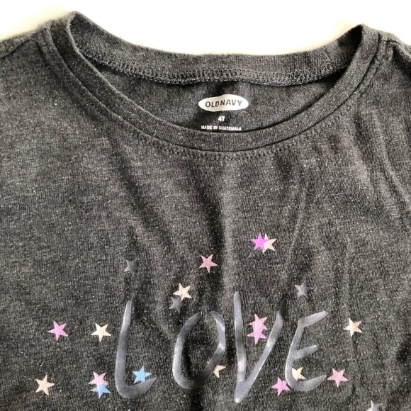 Old Navy Gray Love without limits graphic T 4T - Picture 2 of 4